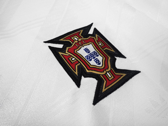 Retro Jersey 1992-1994 Portugal Away White Soccer Jersey Vintage Football Shirt