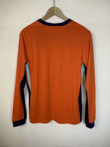 Long Sleeve Fan Version 2024 Netherlands Home Soccer Jersey Holland Football Shirt
