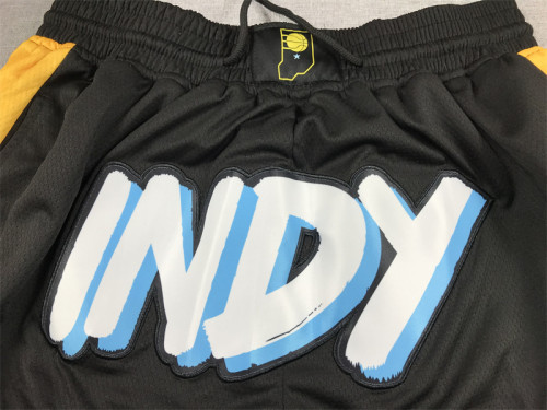 with Pocket Indiana Pacers Black NBA Shorts Basketball Shorts