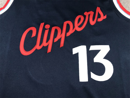 New Los Angeles Clippers 13 GEORGE Dark Blue NBA Jersey Basketball Shirt