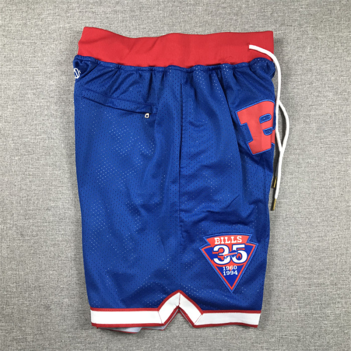 with Pocket Buffalo Bills Blue NFL Shorts
