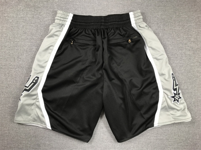 with Pocket San Antonio Spurs Basketball Shorts Black NBA Shorts