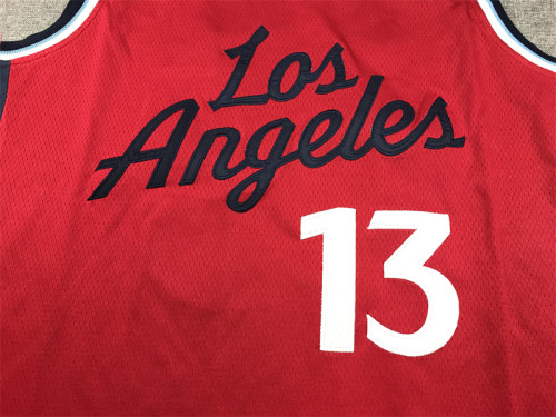 New Los Angeles Clippers 13 GEORGE Red NBA Jersey Basketball Shirt