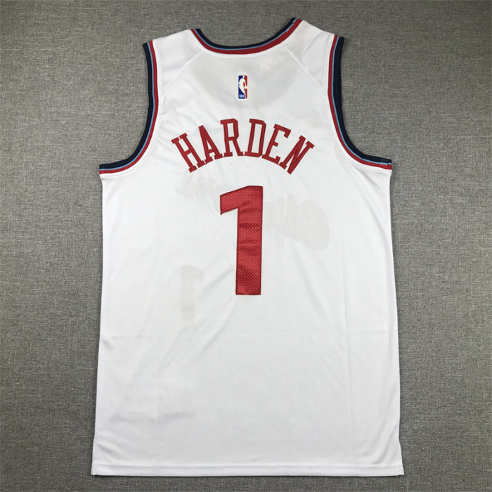 New Los Angeles Clippers 1 HARDEN White NBA Jersey Basketball Shirt