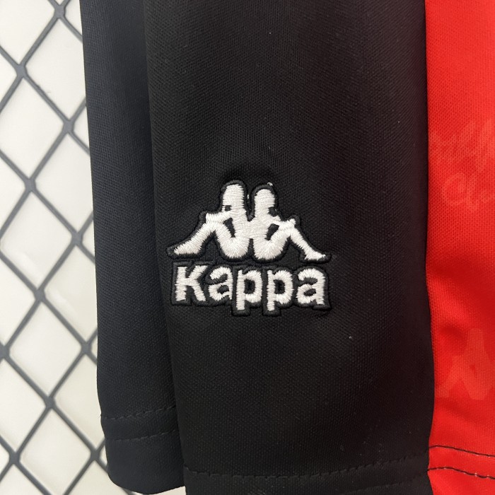 Retro Youth Uniform Kids Kit 1995-1997 Athletic Bilbao Home Soccer Jersey Shorts Vintage Child Football Set