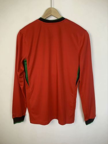 Long Sleeve Fan Version 2024 Portugal Home Soccer Jersey Football Shirt