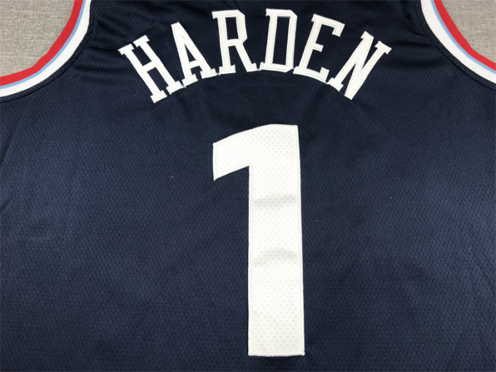 New Los Angeles Clippers 1 HARDEN Dark Blue NBA Jersey Basketball Shirt