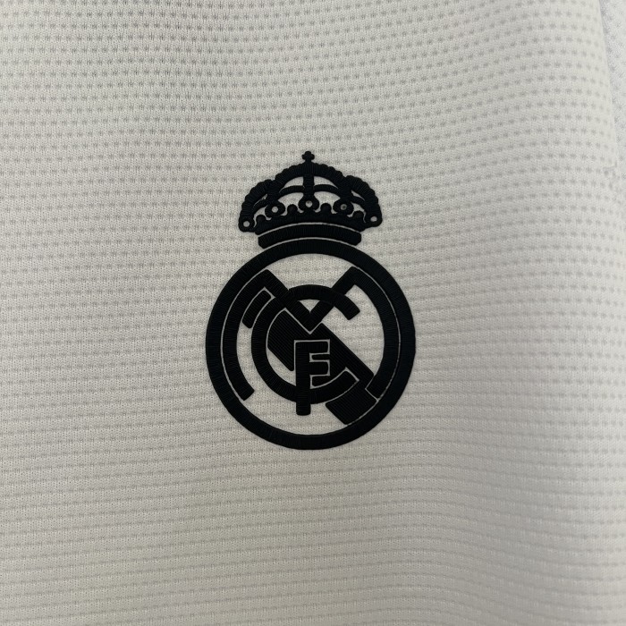 Fan Version 2024 Y-3 Real Madrid White/Black Flower Soccer Jersey Real Football Shirt