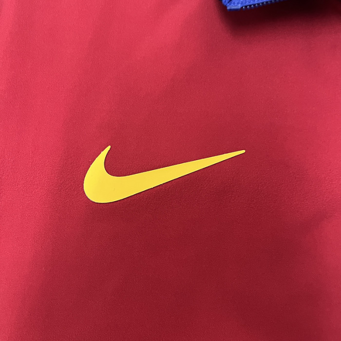 2024 Barcelona Trench Coat Soccer Reversible Windbreaker Jacket