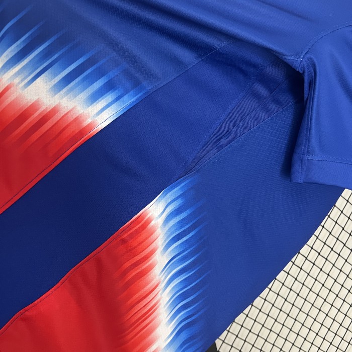 Fan Version 2024 USA Away Blue Soccer Jersey United States Football Shirt