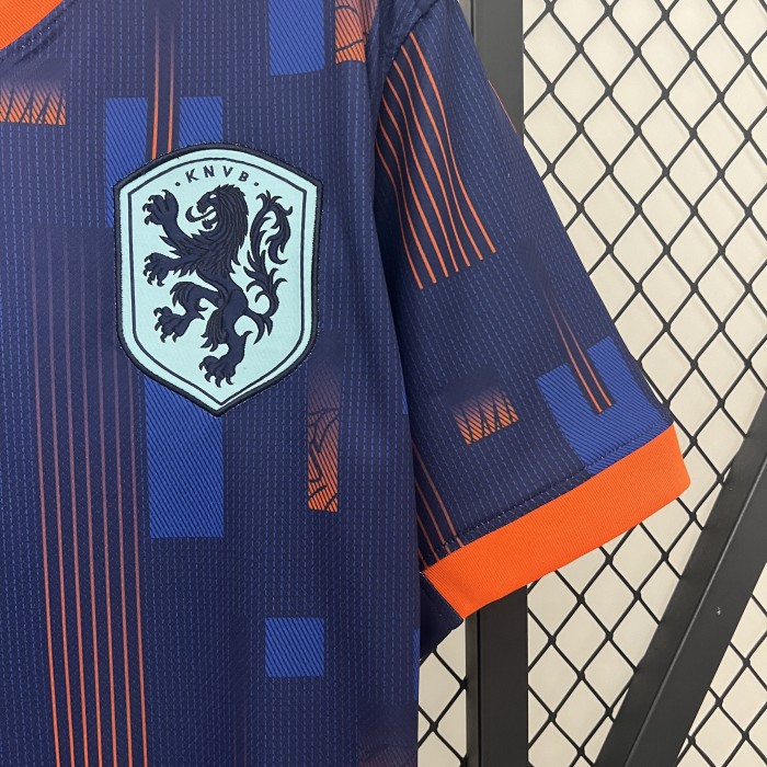 Fans Version 2024 Netherlands Away Soccer Jersey Holland Football Shirt