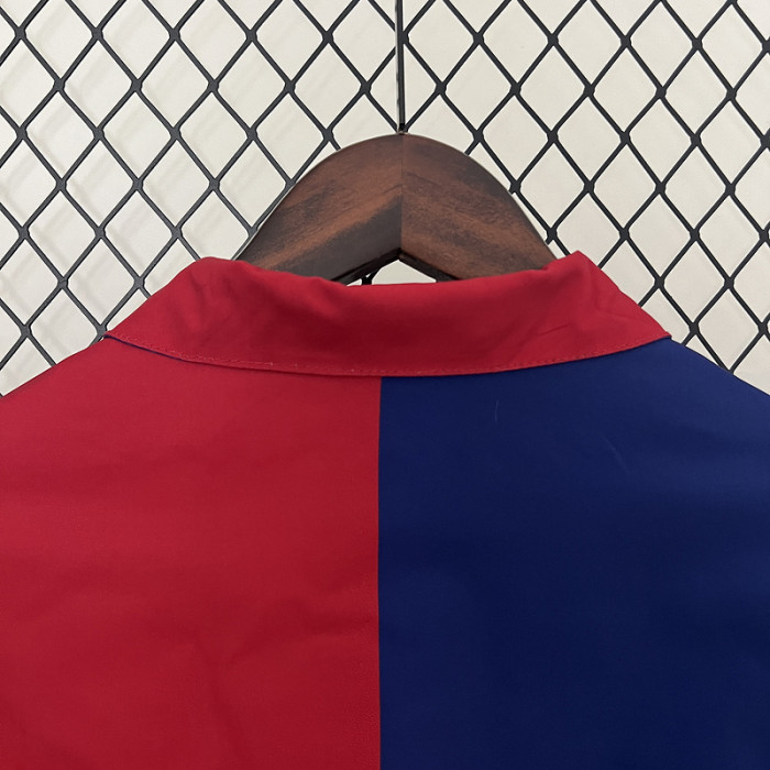 2024 Barcelona Trench Coat Soccer Reversible Windbreaker Jacket