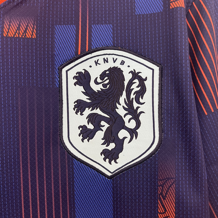 Fans Version 2024 Netherlands Away Soccer Jersey Holland Football Shirt