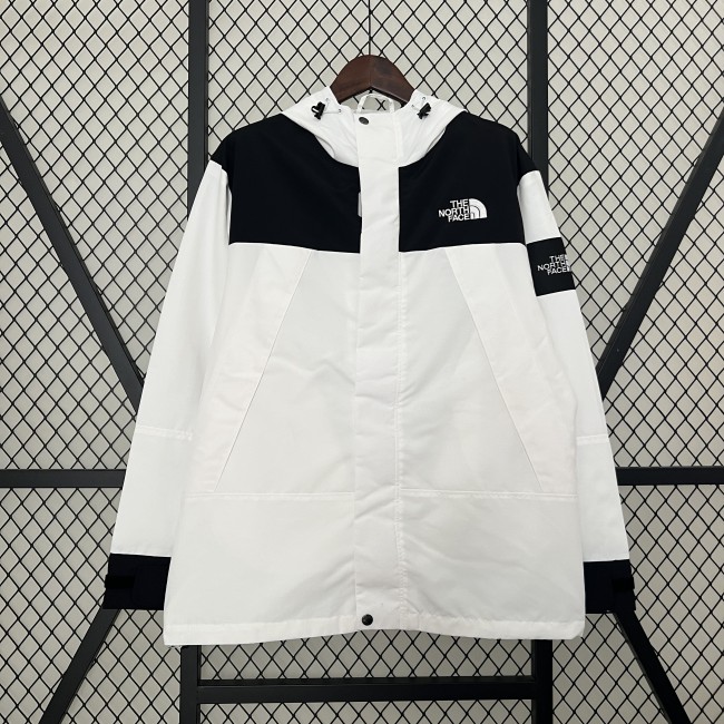2024 New Black/White Windbreaker Soccer Jacket Football Jacket