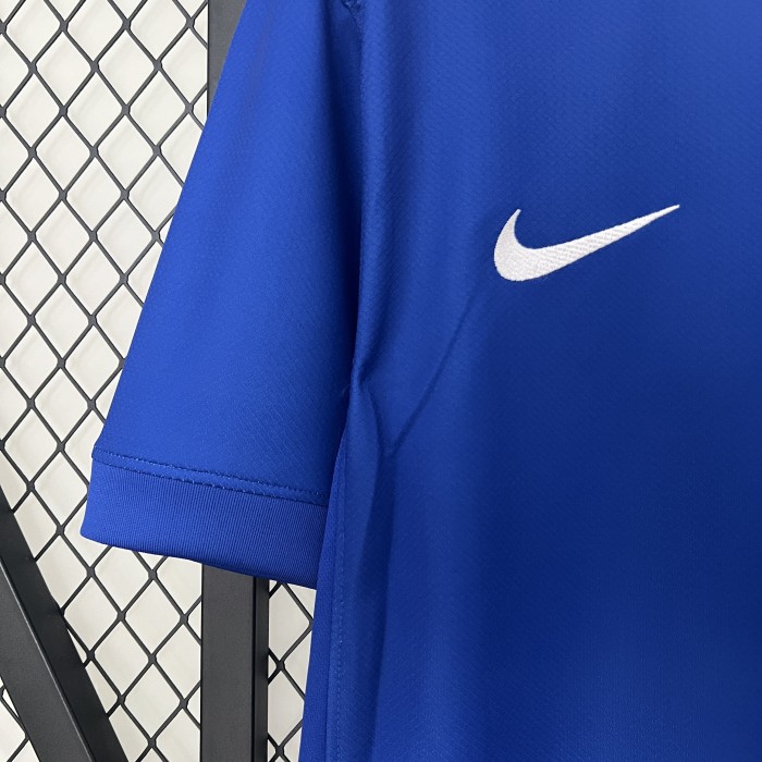 Fan Version 2024 USA Away Blue Soccer Jersey United States Football Shirt