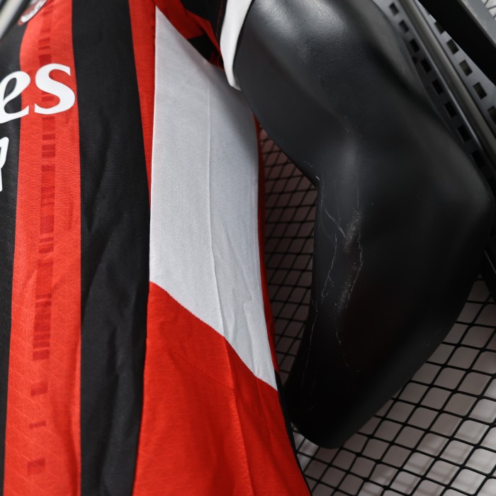 Player Version 2024-2025 AC Milan Home Soccer Jersey AC Football Shirt