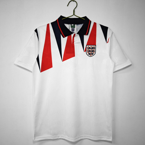 Retro Jersey 1992 England Home Soocer Jersey Vintage Football Shirt