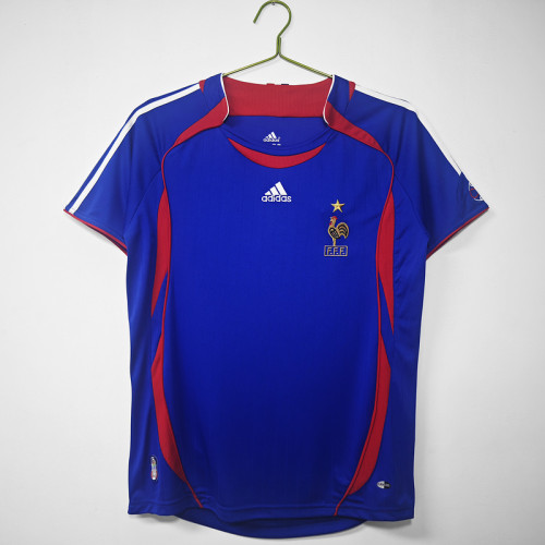 Retro Shirt 2006 France Home Soccer Jersey Vintage Football Shirt