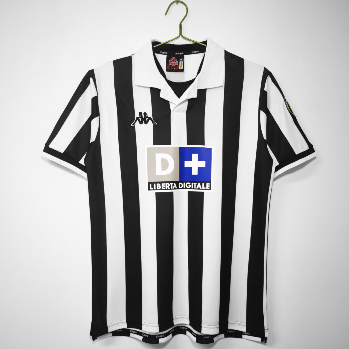 Retro Jersey 1998-1999 Juventus Home Soccer Jersey Vintage Football Shirt