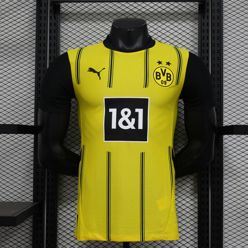 Player Version 2024-2025 Borussia Dortmund Home Soccer Jersey BVB Football Shirt