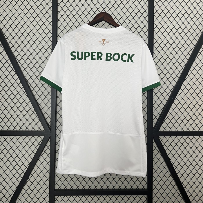Fan Version Sporting Lisbon European Cup Winner 60th Anniversary White Soccer Jersey