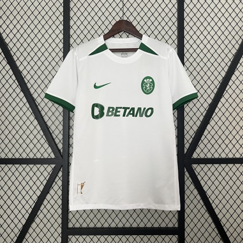 Fan Version Sporting Lisbon European Cup Winner 60th Anniversary White Soccer Jersey
