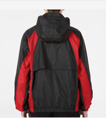 2024 AJ Black/Red Soccer Hoodie Football Windbreaker Jacket