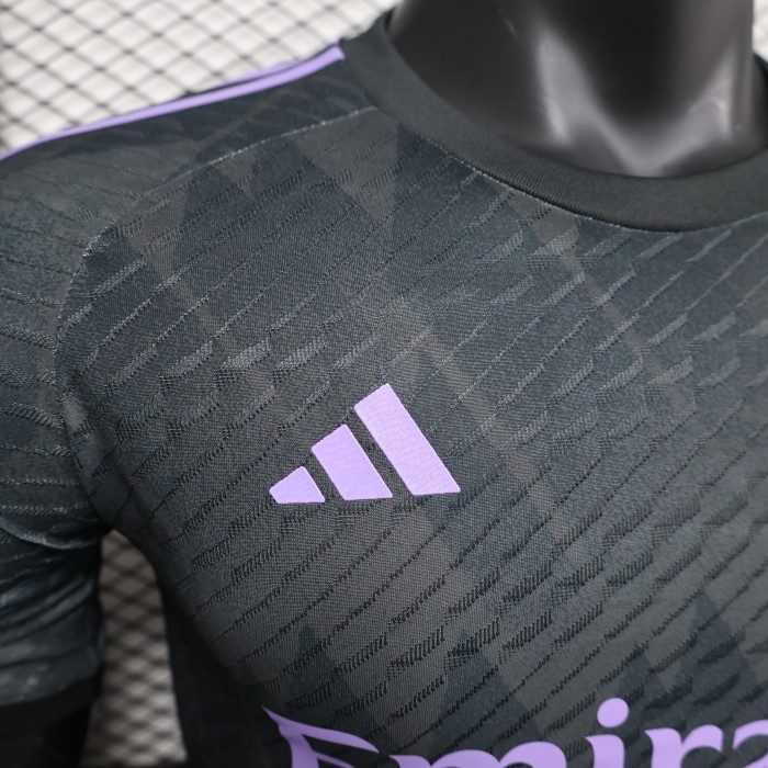 Player Version 2024 Real Madrid Black Special Version Soccer Jersey Real Football Shirt