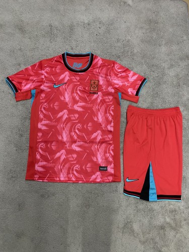 Adult Uniform South Korea 2024 Home Soccer Jersey Shorts Football Kit