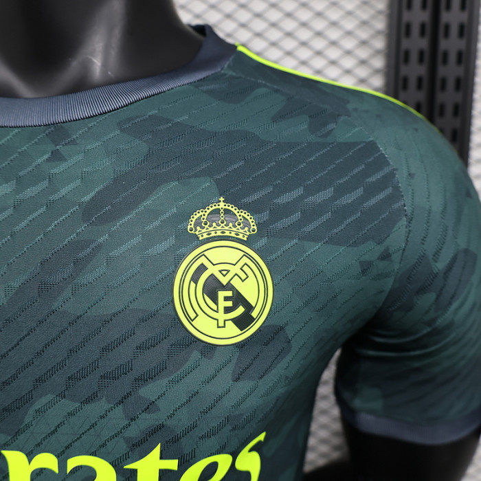 Player Version 2024 Real Madrid Green Special Version Soccer Jersey Real Football Shirt