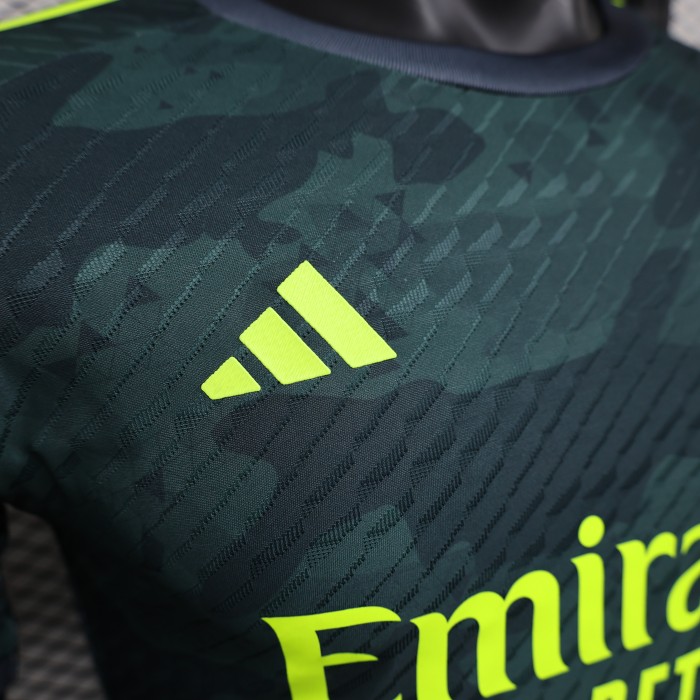 Player Version 2024 Real Madrid Green Special Version Soccer Jersey Real Football Shirt