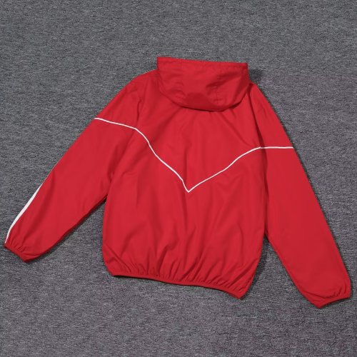 2024 Arsenal Red Soccer Windbreaker Jacket Football Jacket