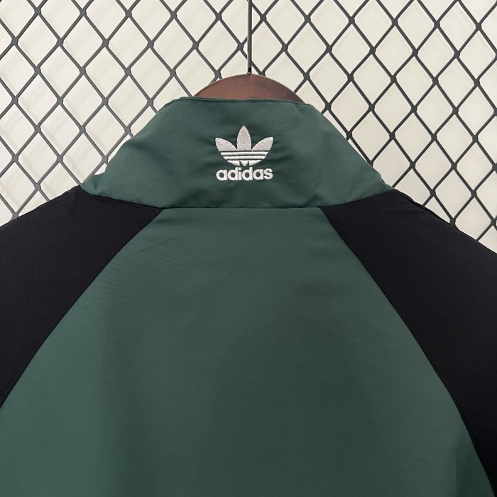 2024 AD Green Soccer Hoodie Football Windbreaker Jacket