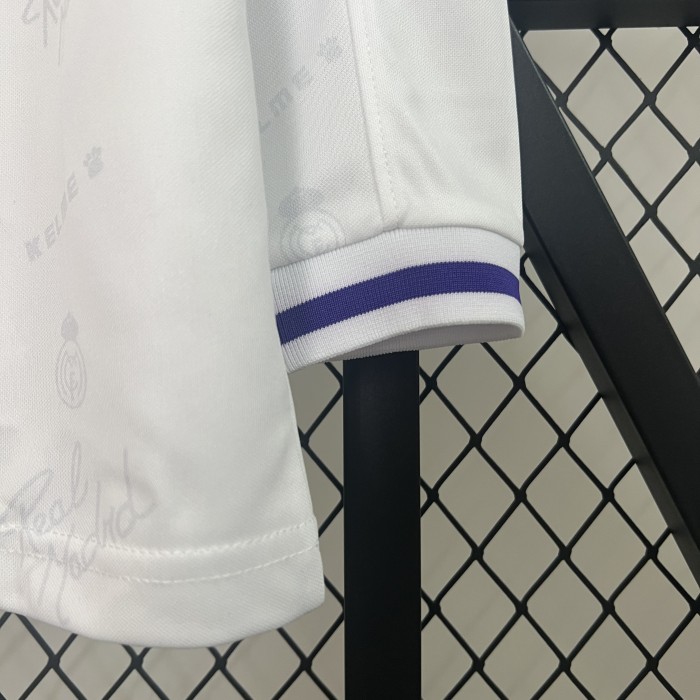 Retro Jersey Long Sleeve 1994-1996 Real Madrid Home Soccer Jersey Vintage Football Shirt