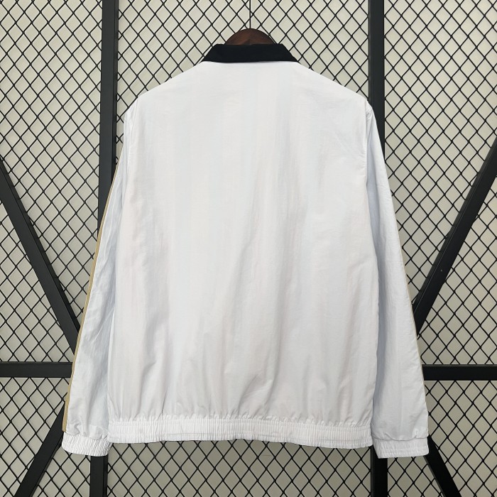 2024 AC Milan Trench Coat Soccer Reversible Windbreaker Jacket