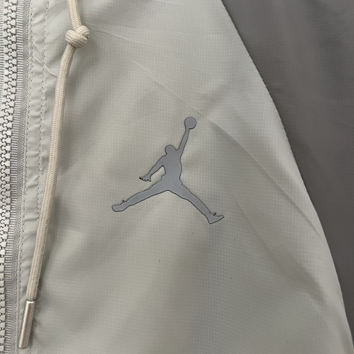 2024 JD White/Grey Soccer Hoodie Football Windbreaker Jacket