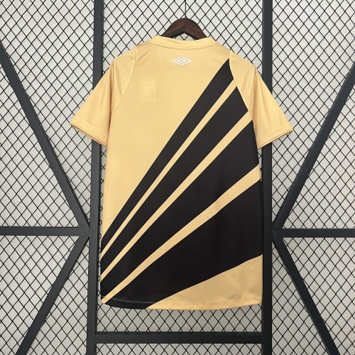 Fan Version 2024-2025 Athletico Paranaense Away Gold Soccer Jersey