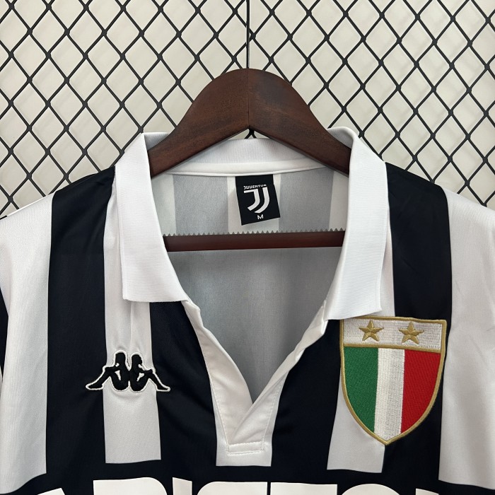 Retro Jersey Juventus 1984-1985 Home Soccer Jersey Vintage Football Shirt