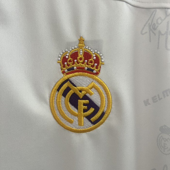 Retro Jersey Long Sleeve 1994-1996 Real Madrid Home Soccer Jersey Vintage Football Shirt