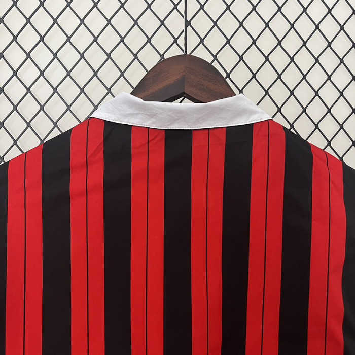 2024 AC Milan Trench Coat Soccer Reversible Windbreaker Jacket