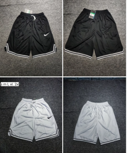 with Pocket NK Black Casual Shorts White Football Pants