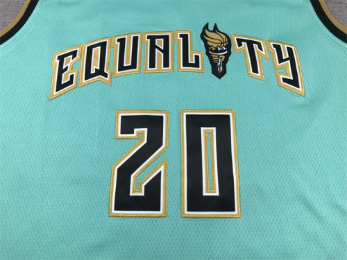 New York Liberty 20 IONESCU Green NBA Jersey Basketball Shirt