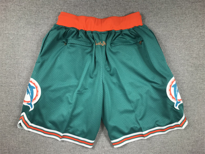 with Pocket Miami Dolphins Green NFL Shorts