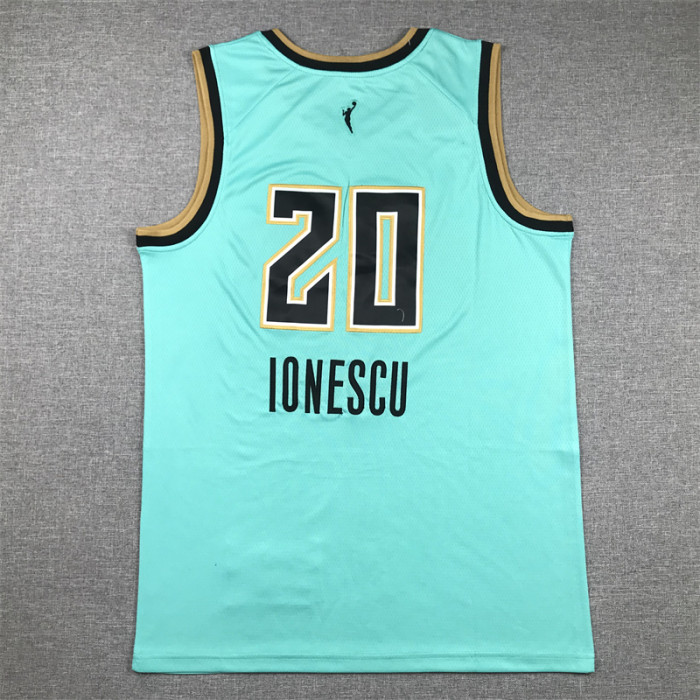 New York Liberty 20 IONESCU Green NBA Jersey Basketball Shirt