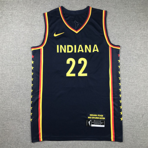 Indiana Fever 22 CLARK Dark Blue NBA Jersey Basketball Shirt