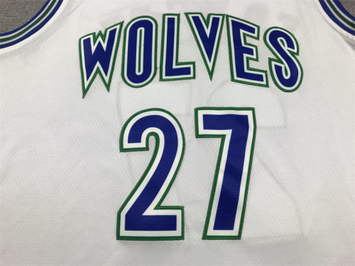 Minnesota Timberwolves 27 GOBERT White NBA Jersey Basketball Shirt