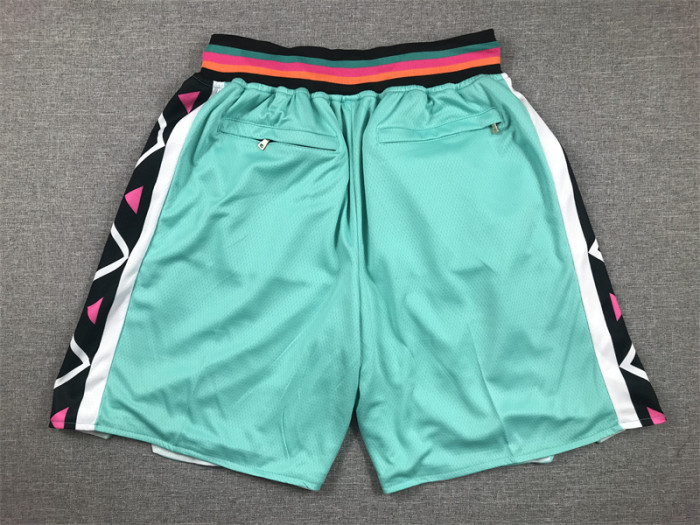 with Pocket San Antonio Spurs Basketball Shorts Green NBA Shorts