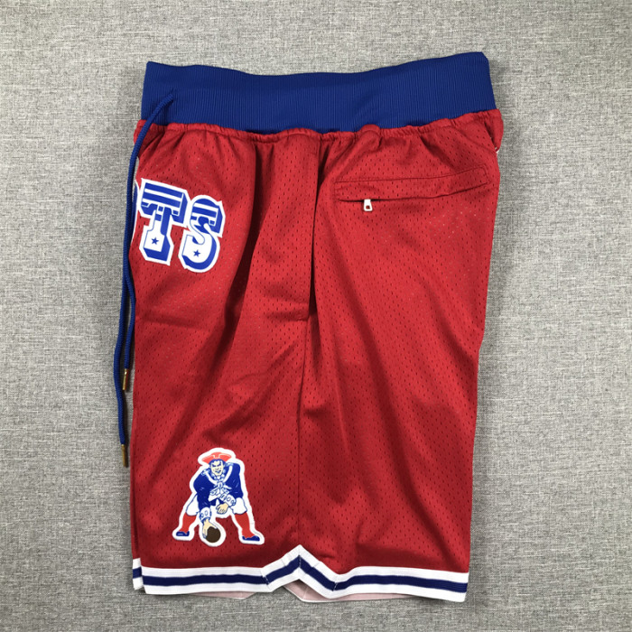 with Pocket New England Patriots Red NFL Shorts