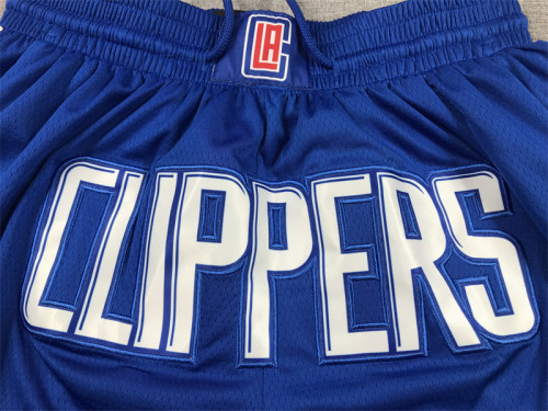 with Pocket Los Angeles Clippers NBA Shorts Blue Basketball Shorts