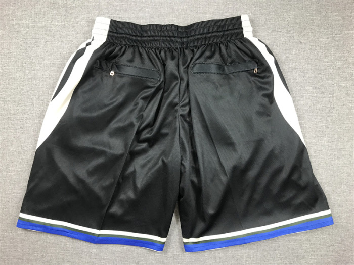 with Pocket Statement Edition Milwaukee Bucks Black NBA Shorts Basketball Shorts